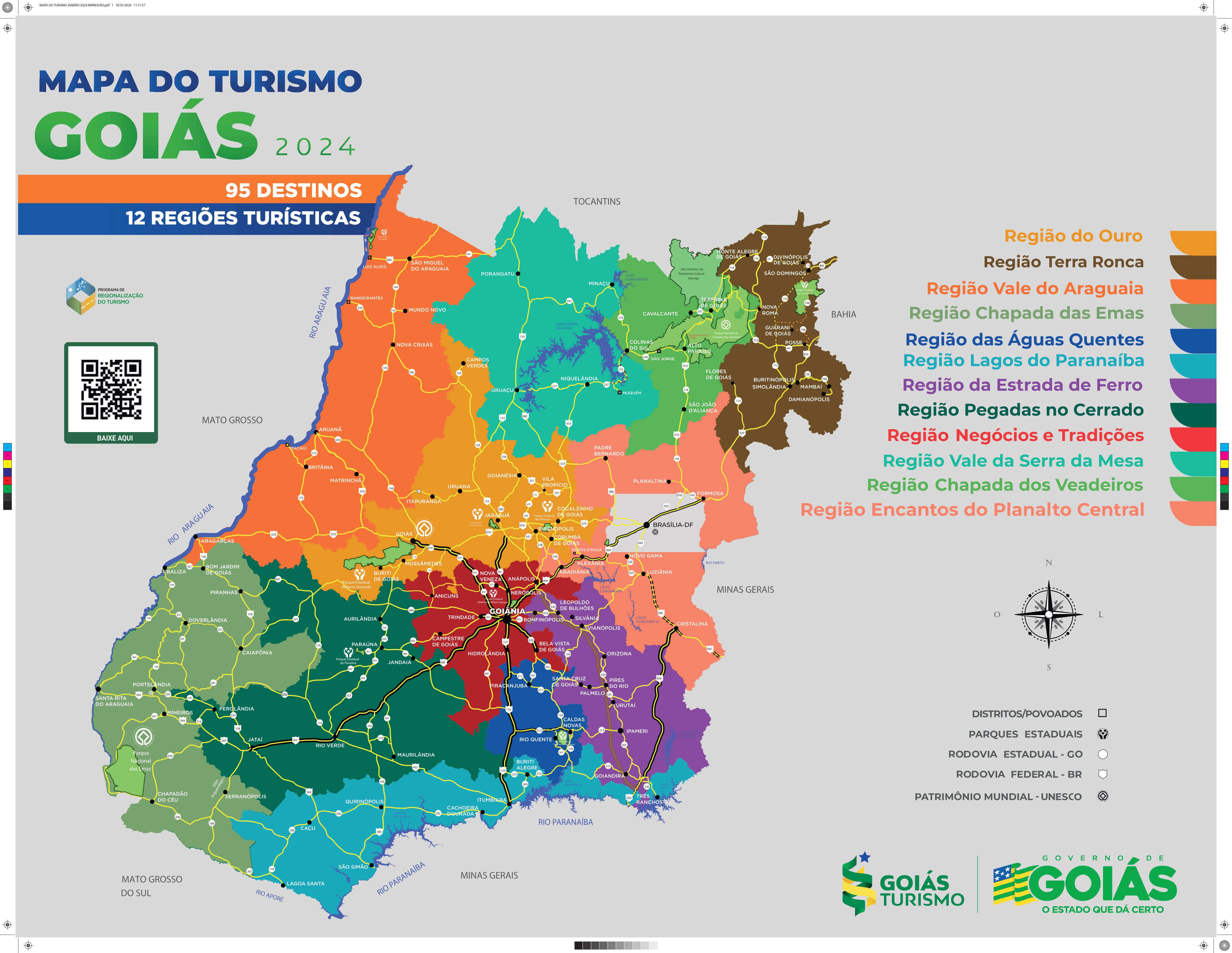 MAPA DO TURISMO GOIÁS